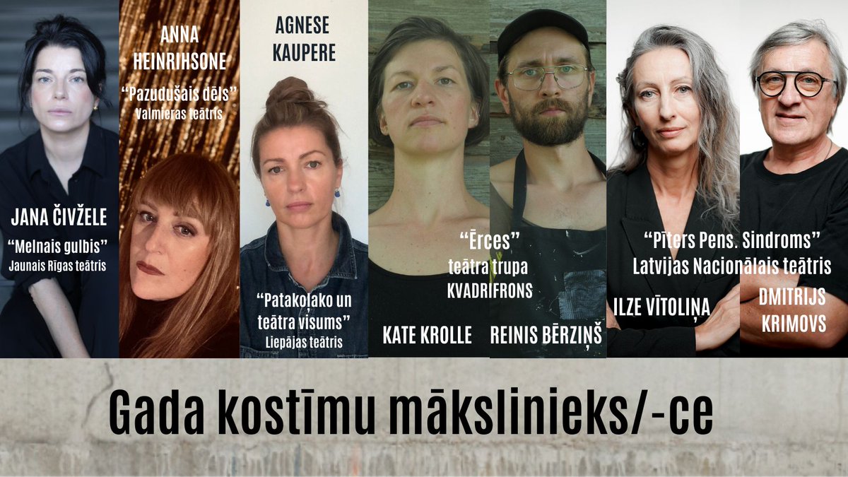 Kategorijas "Gada kostīmu mākslinieks/-ce" nominācijas. Gada balvas teātrī "Spēlmaņu nakts" apbalvošanas ceremonija notiks 23. novembrī Valmieras teātrī. Tai varēs sekot līdzi LTV1, LSM un Latvijas Radio 1.