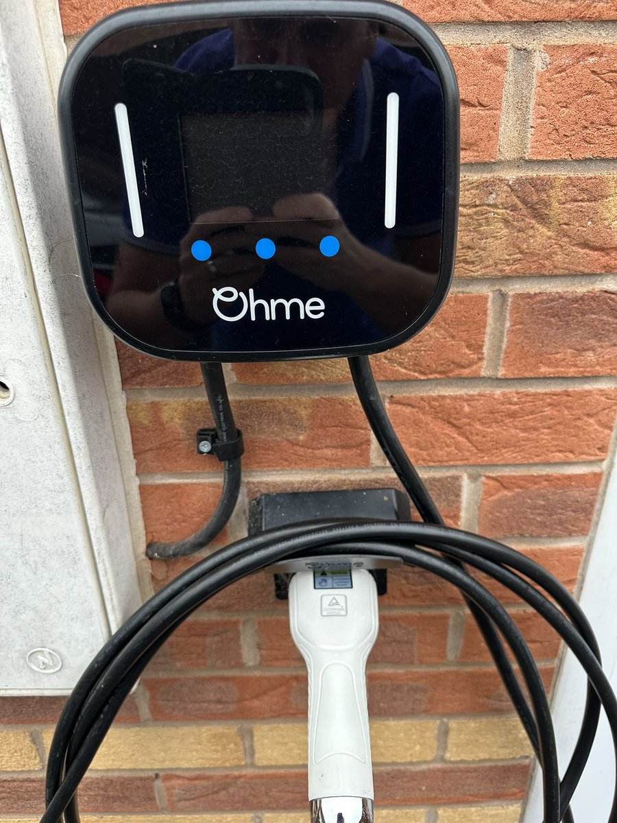 SteveHM10's tweet photo. @OhmeEV whilst I love my Ohme Pro the holder is poor. Mine is bent so far over with the weight of the cable it is going to fail soon and I have only had the charger 8 months. Such a shame for a great product and app, holder needs sorting. https://t.co/kAAXClaw2H
