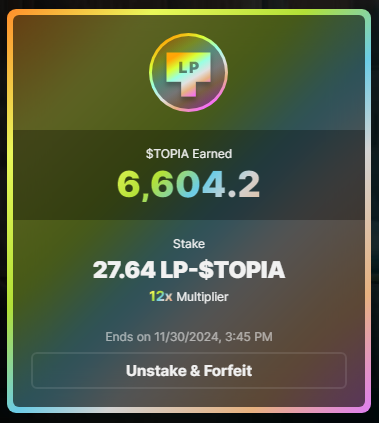 Bought a nice bottle of wine to celebrate my 12X <a href="/HYTOPIAgg/">HYTOPIA</a> staking reward on 11/30. This is still my no. 1 project on the metaverse.
