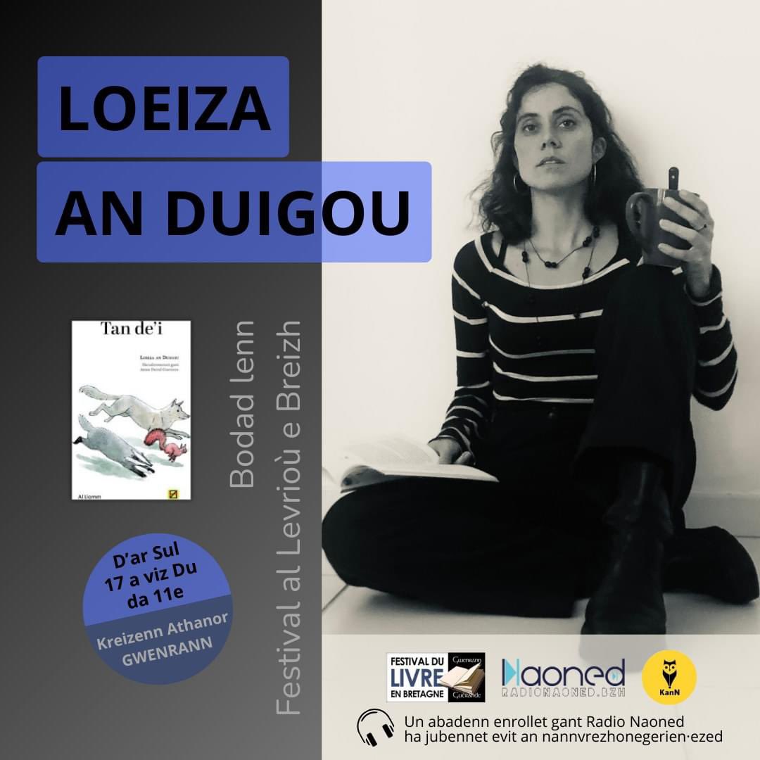 📚 BODAD LENN 📚

#RadioNaoned a ro emgav deoc'h e Gwenrann evit Gouel al Levrioù e Breizh.

D'AR 17 A VIZ DU
DA 11e VINTIN

Loeiza An duigou a vo ouzh mikro Damaris M hag Elena D evit komz eus he levr Tan De’i

Ur pennad kaoz da selaou dre bodkast war <a href="/RadioBreizh_bhs/">Radio Breizh</a> 

#Bzhg