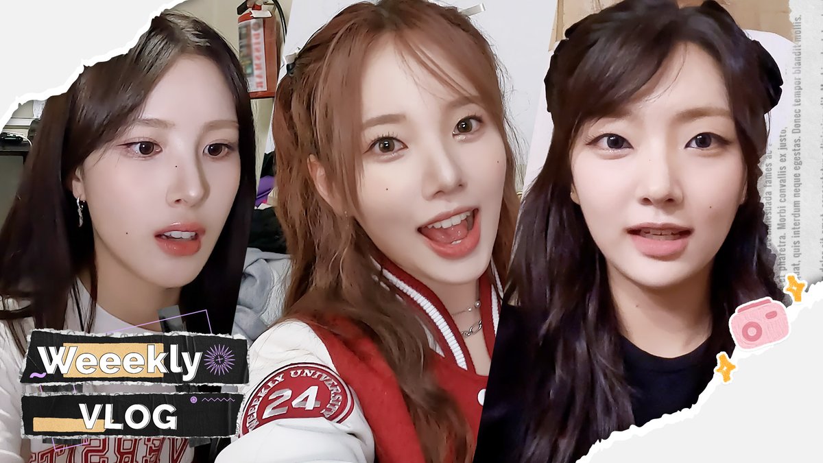 _Weeekly's tweet photo. Weeekly VLOG📹
: WU 투어 릴레이 브이로그 1ㅣ공항 면세점✈, 트레이더 조🛒, 위클리 대기실💄

➩ https://t.co/HYd7CDBu3J

#위클리 #Weeekly 
#WU #Weeekly_University
#Weeekly_log https://t.co/EkmMcE7LVb