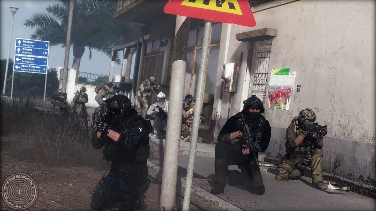 Theseus Incorporated (@theseusinc) on Twitter photo Sharing more moments from past contracts: Theseus inserted by helicopter, a tight fire-and-maneuver, meeting clients's employees for an escort mission and reaching the outskirts of a settlement occupied by hostile forces.
#Arma3 #ArmaPhotography
<a href="/ArmaPlatform/">Arma Platform</a> Sharing more moments from past contracts: Theseus inserted by helicopter, a tight fire-and-maneuver, meeting clients's employees for an escort mission and reaching the outskirts of a settlement occupied by hostile forces.
#Arma3 #ArmaPhotography
<a href="/ArmaPlatform/">Arma Platform</a>