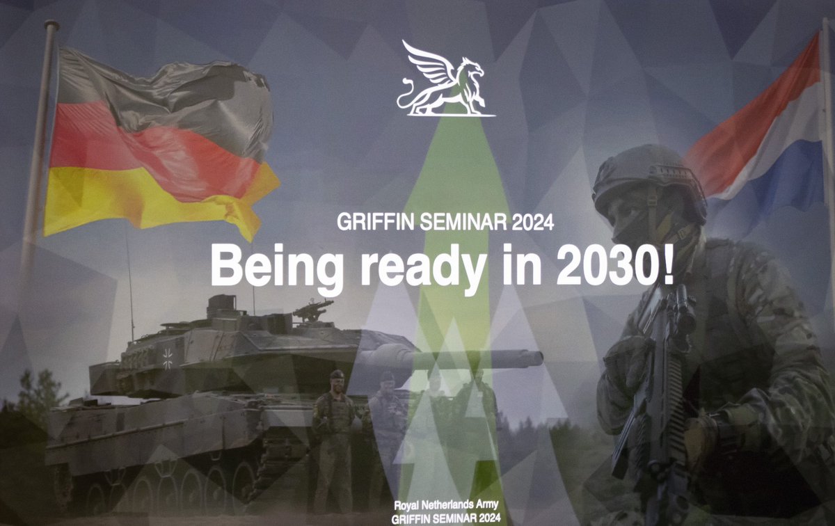1GENLCorps's tweet photo. Griffin Seminar, a German-Dutch project explored the future of land forces under the theme “Being Ready in 2030.” A highlight: @Jack_Watling from @RUSI_org’s insights on “informationized” warfare &amp; the challenges armies face to stay competitive. #togetherstrong  #nato https://t.co/bWY8UPNQdF