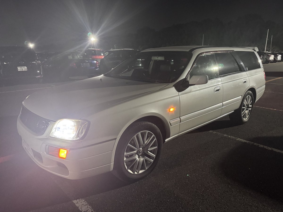 FPtrustMori's tweet image. さすが24年前の車。

出品票には書かれていない難が数点😆

乗って帰ってるがこの感じは一発死んでる？
#ステージア
#WGNC34