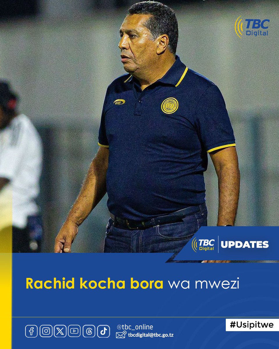 TBConlineTZ's tweet photo. Kocha wa Azam FC, Rachid Taussi amefanikiwa kuchukua tuzo ya kocha bora wa mwezi Oktoba.
Rachid alijiunga klabuni hapo mwezi Septemba, 2024, hivyo amefanikiwa kuchukua tuzo hiyo kama kocha aliyeitumikia Ligi Kuu ya NBC kwa muda mfupi zaidi.
#tbconline #tbcdigital #TBCUpdate https://t.co/lwh71xnlyJ