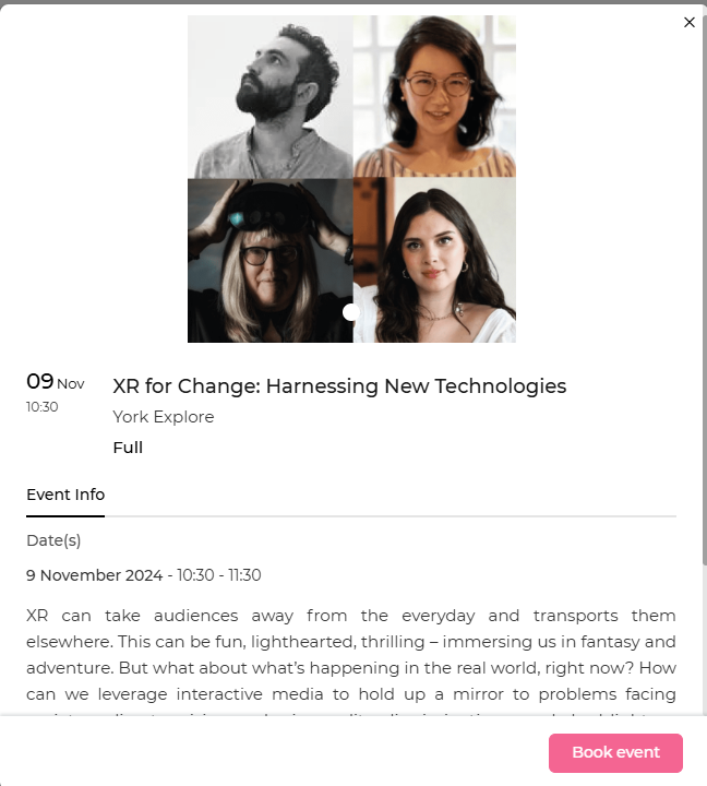 Excited to be a part of the "XR for Change: Harnessing New Technologies" panel tmrw <a href="/ASFFest/">AestheticaFilmFest</a> asff.co.uk/events/ in fantastic company incl <a href="/121productions2/">121productions</a> <a href="/pilot_theatre/">Pilot Theatre</a> <a href="/_Electricskies_/">Electric Skies</a> XR 4 a better world, 4 a bigger good! Session is full &amp; looking to be fab- I can't wait!