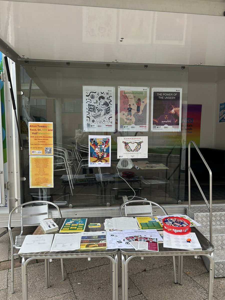 KatieOkulla's tweet photo. Come and see us on the wellbeing wagon @UHNM_NHS to celebrate #worldradiographyday and learn about the amazing things our Radiographers do every day :) @potts_rad @Rob_G_Stoke https://t.co/LHd9a1yqMV