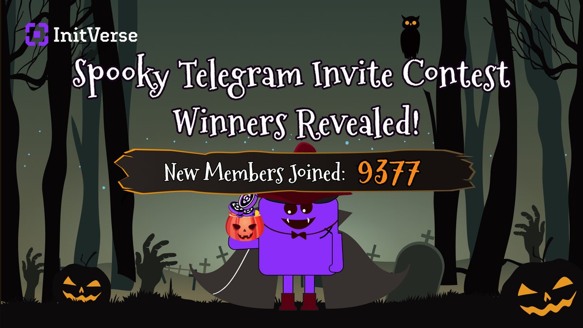 Thank you to everyone who participated in the InitVerse Spooky Invite Contest! Our community has seen  incredible growth, and we appreciate everyone who joined in the InitVerse Halloween Carnival series of events! 🎃
With 🎄 Christmas around the corner, we’re planning even more
