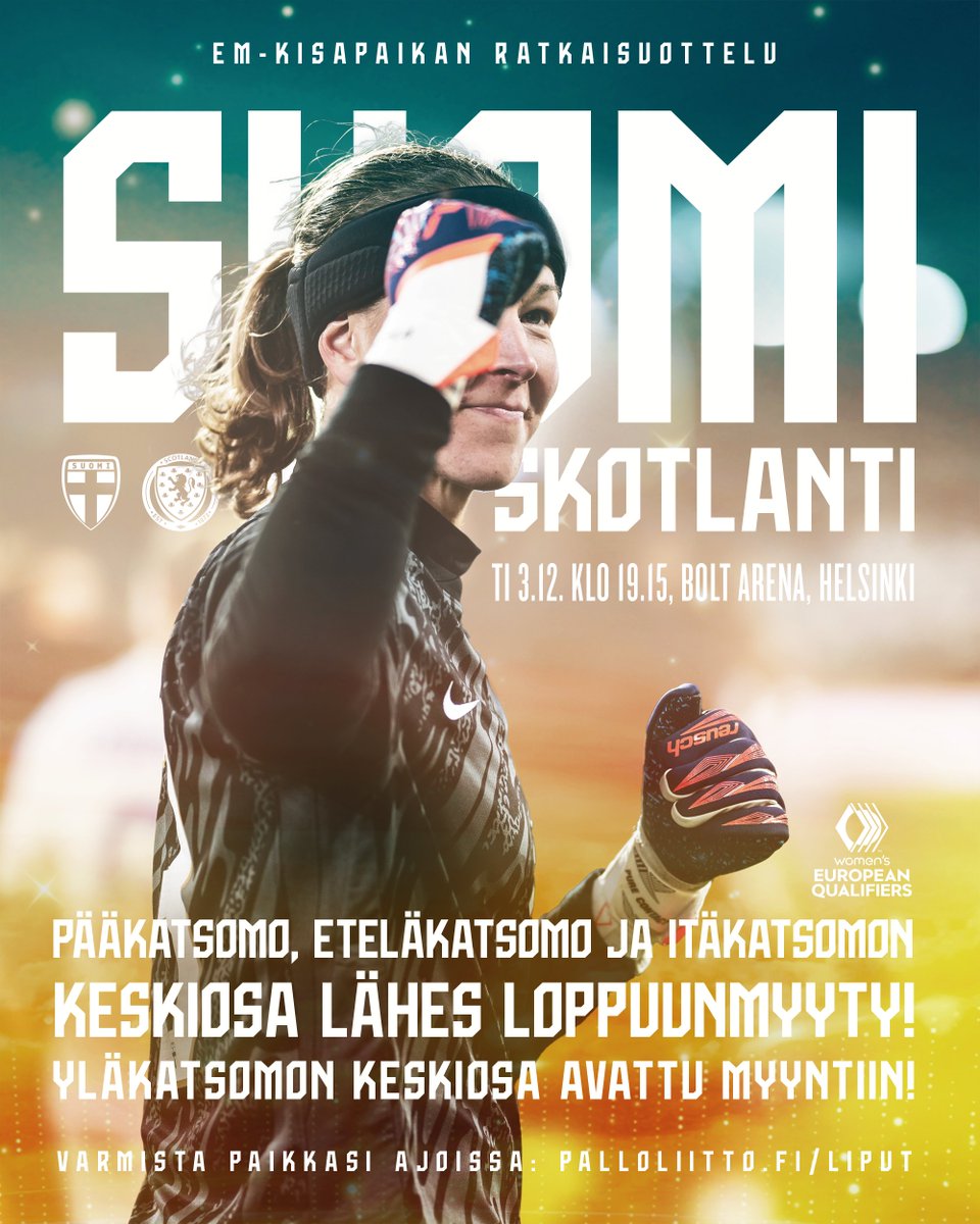 Joko olet hankkinut liput Helmareiden Skotlanti-otteluun? 🗯️🔥 | 🎫: palloliitto.fi/liput

#Helmarit #FINSCO #EURO2025 #WEURO2025 #MeOlemmeSuomi