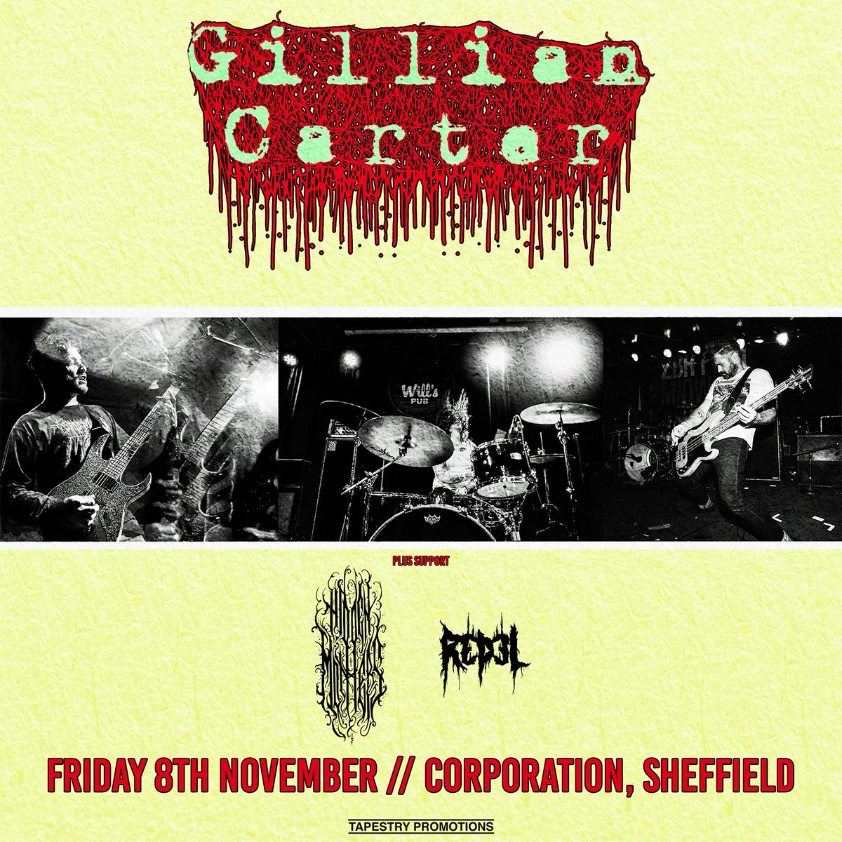 hiddenmothersuk's tweet photo. Our debut album is out in exactly 3 weeks. You should pre-order it. We're playing in Sheffield TONIGHT with @xgilliancarterx. You should attend. https://t.co/d0HnG74VuX