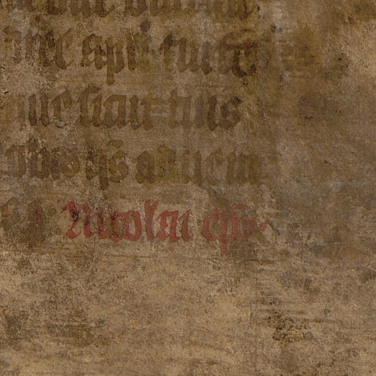 Breviary leaf with texts for the feast of St Andrew (30 Nov) and rubric announcing the feast of St Nicholas on the next page, which is today (<a href="/UniHalle/">Universität Halle (inaktiv)</a>, Cd 494) #fragmentology
nbn-resolving.org/urn:nbn:de:gbv…