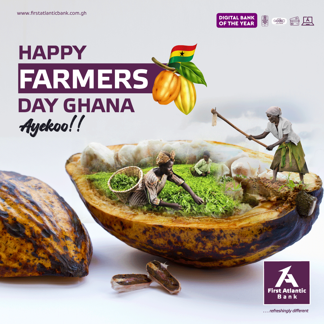 FirstAtlanticGH's tweet photo. Celebrating the tremendous and consistent dedication of farmers to the growth of our Motherland.
Ayekoo! Happy Farmer's Day! ๐
๐ ๐ฅ ๐ฝ ๐ ๐ ๐ ๐ ๐ ๐ฅ ๐ถ๏ธ ๐ฅ ๐ฉ๐พโ๐พ ๐จ๐พโ๐พ
#firstatlanticbank #refreshinglydifferent #purplexperience #farmersday2024 https://t.co/cDfmFvi7xE