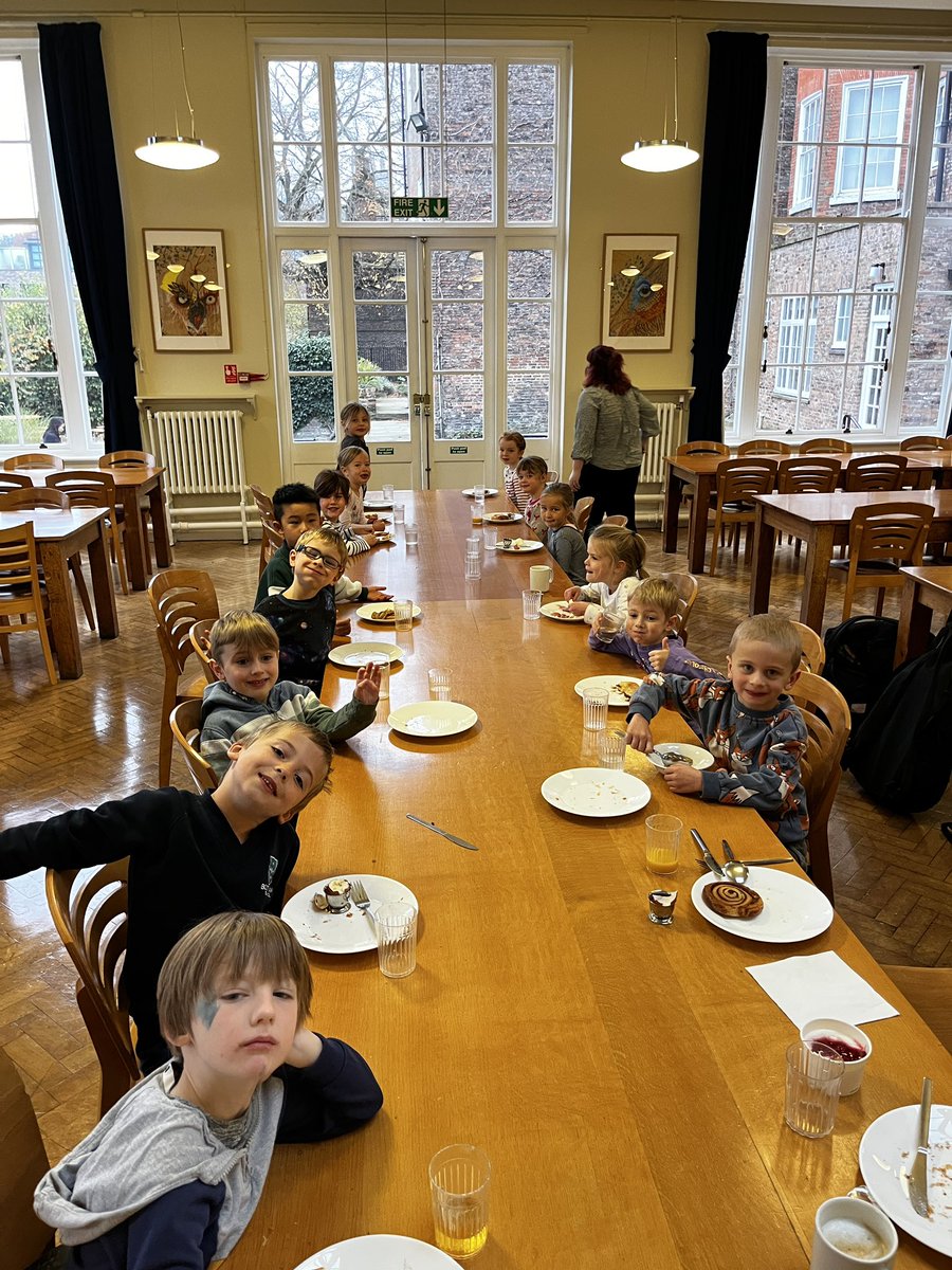 All the children slept really well! Breakfast time!