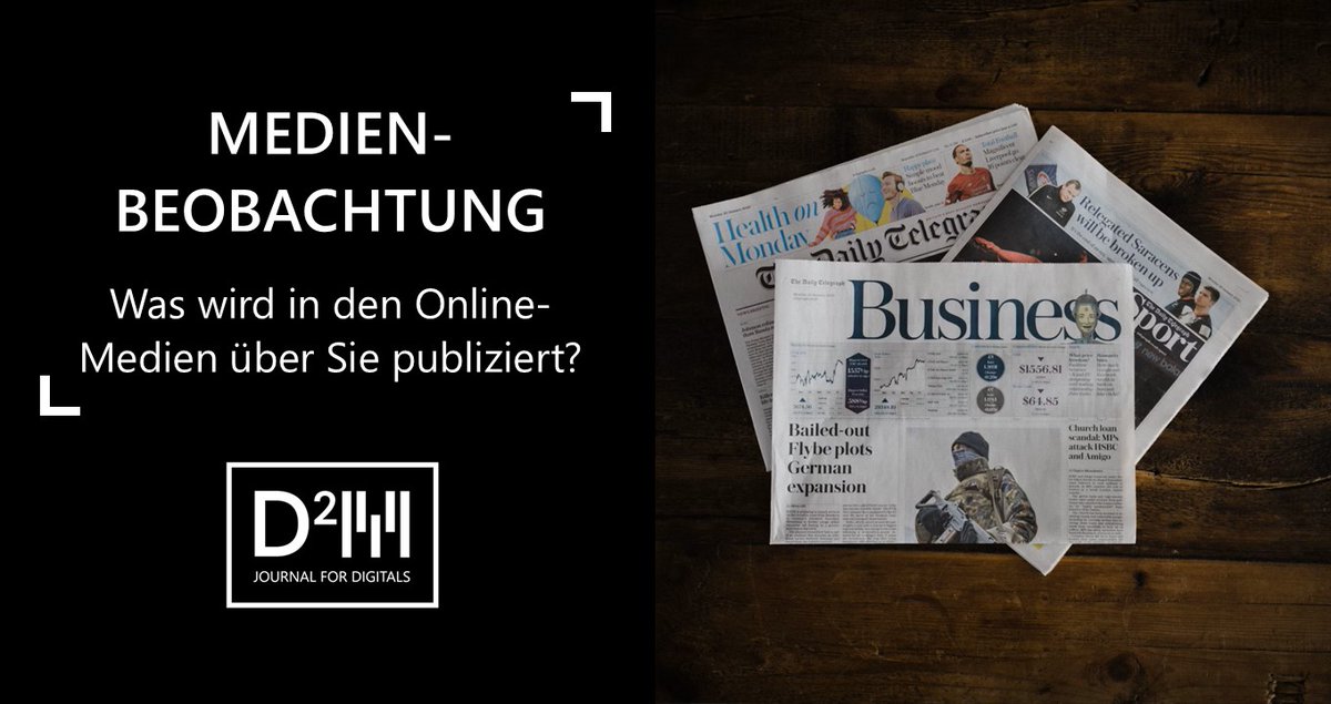 Welche Medien berichten über Ihr Unternehmen? Wie wird in den sozialen Netzwerken über Ihr Produkt gesprochen? Um erfolgreich für Ihr Unternehmen zu kommunizieren, brauchen Sie Antworten auf diese Fragen. Eine gute Medienbeobachtung hilft Ihnen dabei: bit.ly/MediaMonitorin…