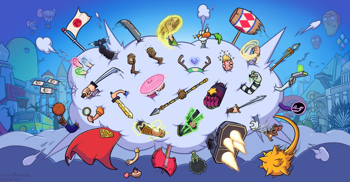 StevePlantt's tweet photo. MvS Loading screen art but Everyone is Here 

#MultiVersus #art https://t.co/FZjPK4IvYL