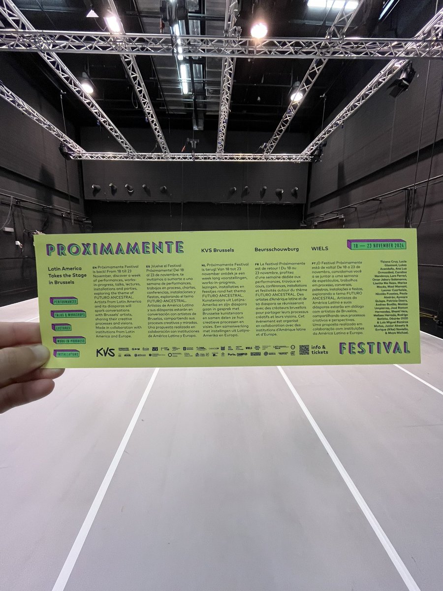 Llegamos a <a href="/KVSbrussels/">KVS</a> para nuestra residencia rumbo a “Próximamente Festival” 

¿Qué puede un cuerpo? del proyecto LEIB 
-> 23 de Noviembre / 20:00 h / KVS Bol 💛