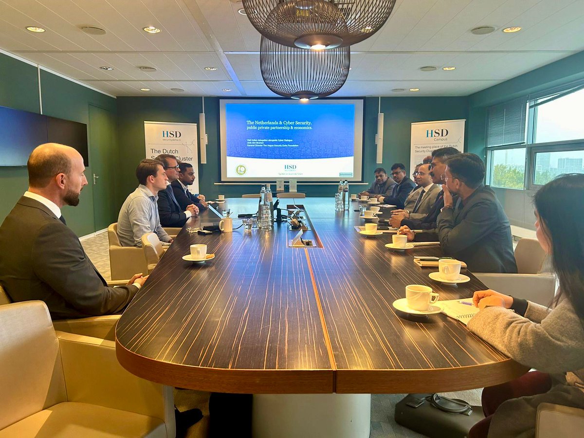 The third India🇮🇳🇳🇱Netherlands Cyber Policy Dialogue was held in The Hague. The meeting was co-chaired by Mr. Amit A. Shukla, Joint Secretary for Cyber Diplomacy at <a href="/MEAIndia/">Randhir Jaiswal</a> and Mr. Ernst Noorman, Ambassador-at-large for Cyber Affairs at <a href="/DutchMFA/">Dutch Ministry of Foreign Affairs 🇳🇱</a>