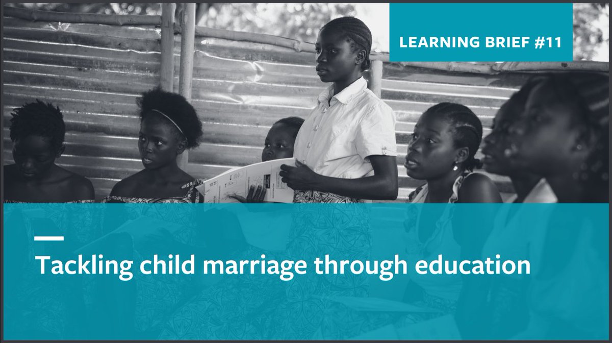 Keeping girls in school is one of the best ways to delay marriage

Our Learning Brief looks at some of the successful approaches taken by GEC projects to support girls and postpone early marriages 

Read more here: bit.ly/3PiQwj3

#SafetoLearn #EndChildMarriage