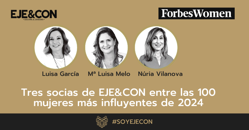 🎉 ¡Felicidades a <a href="/MLMelo/">María Luisa Melo</a>, <a href="/luisagarcia/">Luisa García</a> y <a href="/nuriavilanova/">Núria Vilanova Giralt</a>, socias de <a href="/AsocEyC/">EJE&CON</a>, por estar entre las 100 mujeres más influyentes de España según <a href="/ForbesWomen_es/">ForbesWomen_Es</a>! Un reconocimiento merecido al liderazgo femenino en todos los sectores👉forbes.es/forbes-women/5…

#ForbesWomen #soyEJECON