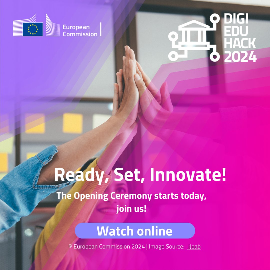 EUDigitalEdu's tweet image. The 5th edition of DigiEduHack starts today, with the #DigiEduHack 2024 Opening Ceremony! 🎉

Join us as we kick off 10 Days of Global Hackathons.🌐

🗓️November 8, 2024
🚀Inspiring speeches
💡Be part of the excitement!

Tune in and innovate with us! youtube.com/watch?v=aL8gAm…

#DEAP