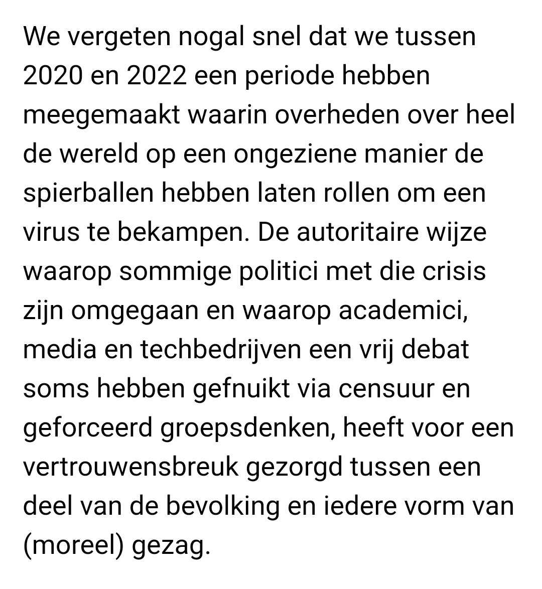 Ivan Van de Cloot (@ivanvandecloot) on Twitter photo Verfrissend perspectief van <a href="/jeroenbossaert/">Jeroen Bossaert</a> : onvermijdelijke tegenreactie op overreach overheden is bezig. Journalist in Vlaanderen die in de media verfrissend denkt, is om te koesteren... Verfrissend perspectief van <a href="/jeroenbossaert/">Jeroen Bossaert</a> : onvermijdelijke tegenreactie op overreach overheden is bezig. Journalist in Vlaanderen die in de media verfrissend denkt, is om te koesteren...