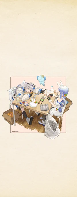 こちらの作品のスマホ用壁紙を作成しました大きめに作ってありますのでお好きな位置で調整していただけますよろしければご使用ください 