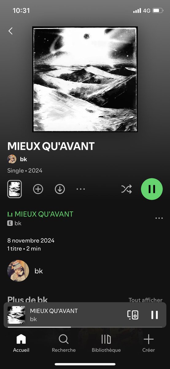 bk9223's tweet photo. MIEUX QU’AVANT ENTIÈREMENT DISPONIBLE ‼️

Mon premier single en solo est dispo sur toutes les plateformes de streaming.

Un grand merci à tout ceux qui ont participé sur ce morceau. Big à ceux qui s’impliquent et à ceux qui négligent l’histoire n’oublie rien ❤️ https://t.co/mdtkd1aZ4z