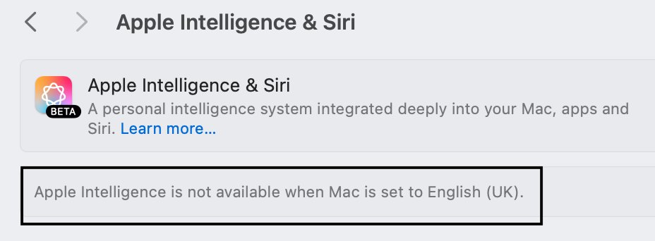 Hmm, that's not very intelligent is it? #appleintelligence