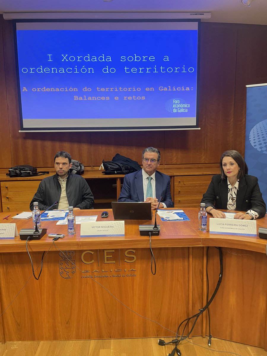 Foro Económico de Galicia (@foroecogalicia) on Twitter photo Empeza a I Xornada sobre ordenación do territorio. Inaugura a sesión o presidente do Grupo Nogar e membro do Foro Exonomico de Galicia , Víctor Nogueira
<a href="/GrupoNogar/">Grupo Nogar</a> <a href="/uvigo/">Universidade de Vigo</a> <a href="/UniversidadeUSC/">USC</a>
#ordenaciónterritorio
#Galicia Empeza a I Xornada sobre ordenación do territorio. Inaugura a sesión o presidente do Grupo Nogar e membro do Foro Exonomico de Galicia , Víctor Nogueira
<a href="/GrupoNogar/">Grupo Nogar</a> <a href="/uvigo/">Universidade de Vigo</a> <a href="/UniversidadeUSC/">USC</a>
#ordenaciónterritorio
#Galicia