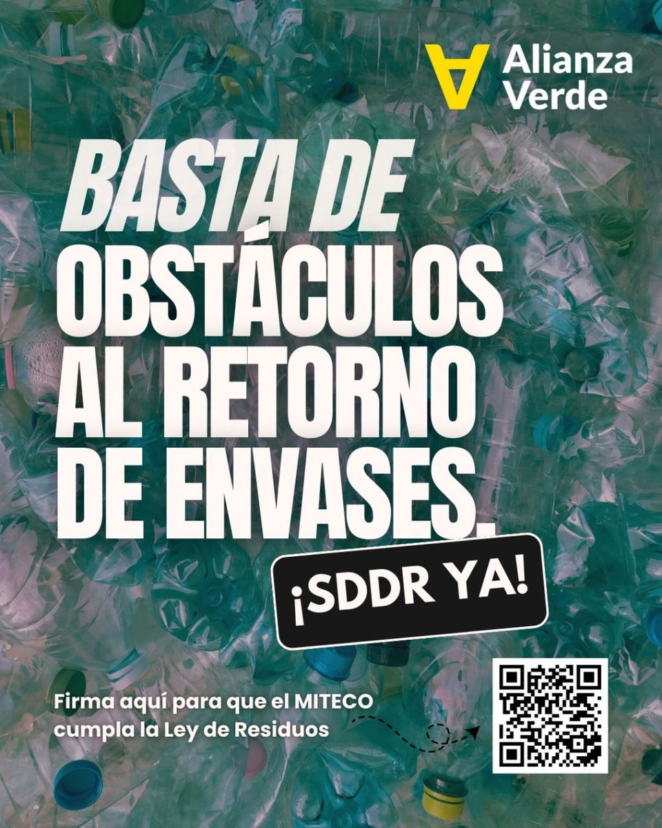 El <a href="/mitecogob/">Transición Ecológica y Reto Demográfico</a> está incumpliendo la ley de residuos, al no haberse pronunciado antes del 31 de octubre sobre la puesta en marcha del #SDDR. ¿Es la presión de la industria lo que le frena?

No lo podemos permitir. 

Firma aquí. Basta de obstáculos. #SDDR YA

alianzaverde.es/petitions/sddr…