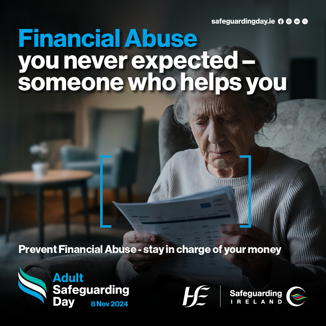 Today is Adult Safeguarding Day 2024
News release – 30% of adults have experience of Financial Abuse
safeguardingireland.org/30-of-adults-h…