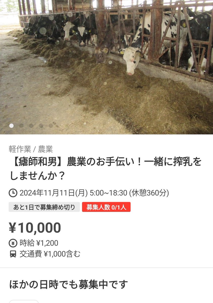 2525hiroshi2525's tweet photo. 休憩360分のバイト https://t.co/QN3uCPVWQN