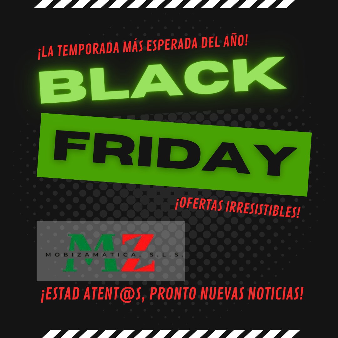 ⚠️​¡BUENAS NOTICIAS!⚠️​

Ofertas irresistibles en BLACK FRIDAY

PRONTO NUEVAS NOTICIAS, ESTAD ATENTOS A NUESTRO INSTAGRAM