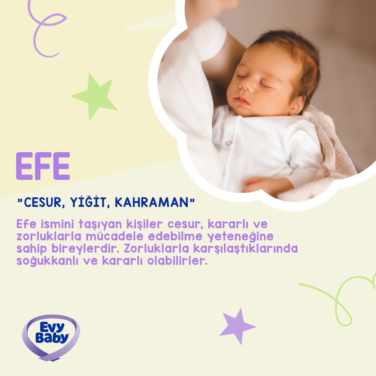 Bu ayın bebek isim önerileri: Ece ve Efe👶🏻 Peki, sizin miniğinizin ismi ne? Yorumlarda buluşalım! 💬💖

#EvyBaby #EvyBabyAnneleri #BebekBezi #Evyap