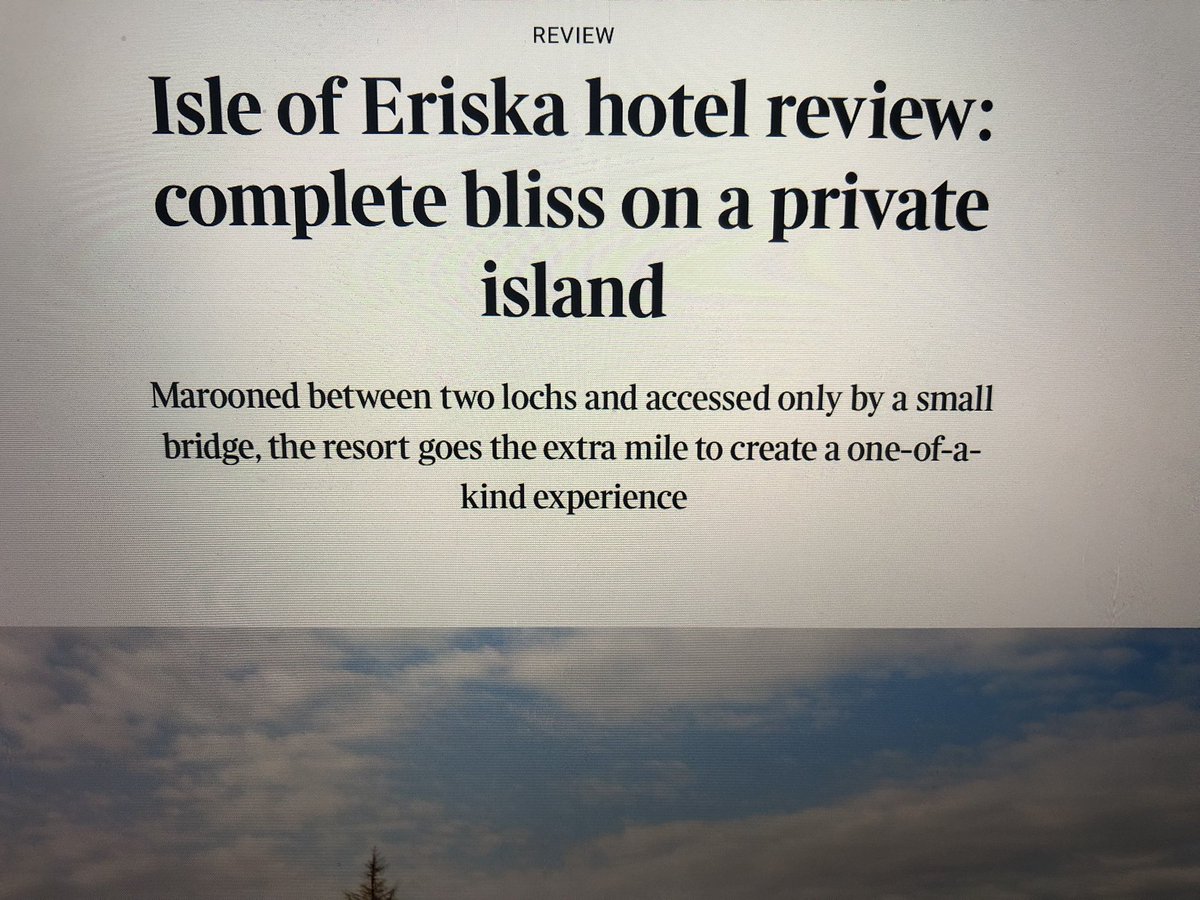 ArtyBagger's tweet photo. Small note re this Times review today. Eriska is not ‘private’. There are no private islands, or beaches in Scotland. If you follow the country side code you can go where you like. https://t.co/2u7w55fmYm