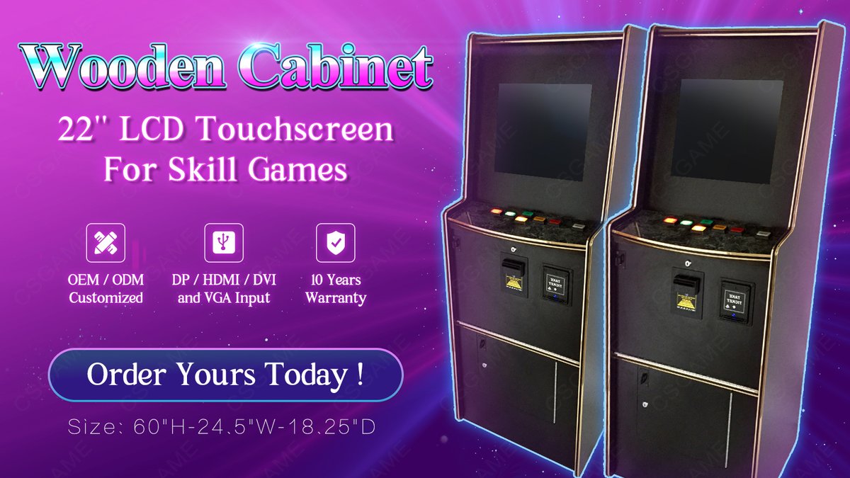 Skye041010's tweet image. 22&quot; Touch Screen POG Game Stand Up Machine. PM me for more details.
wa.me/+8618002297351

#Touchscreenmachine #Standup #Pushbutton #Slotmachine #Gamecabinet #Arcadegame #Touchscreen #Gamemachine #Pushbuttonpanel #Videogame #coinoperatedgames #Slotgame #Woodenmachine