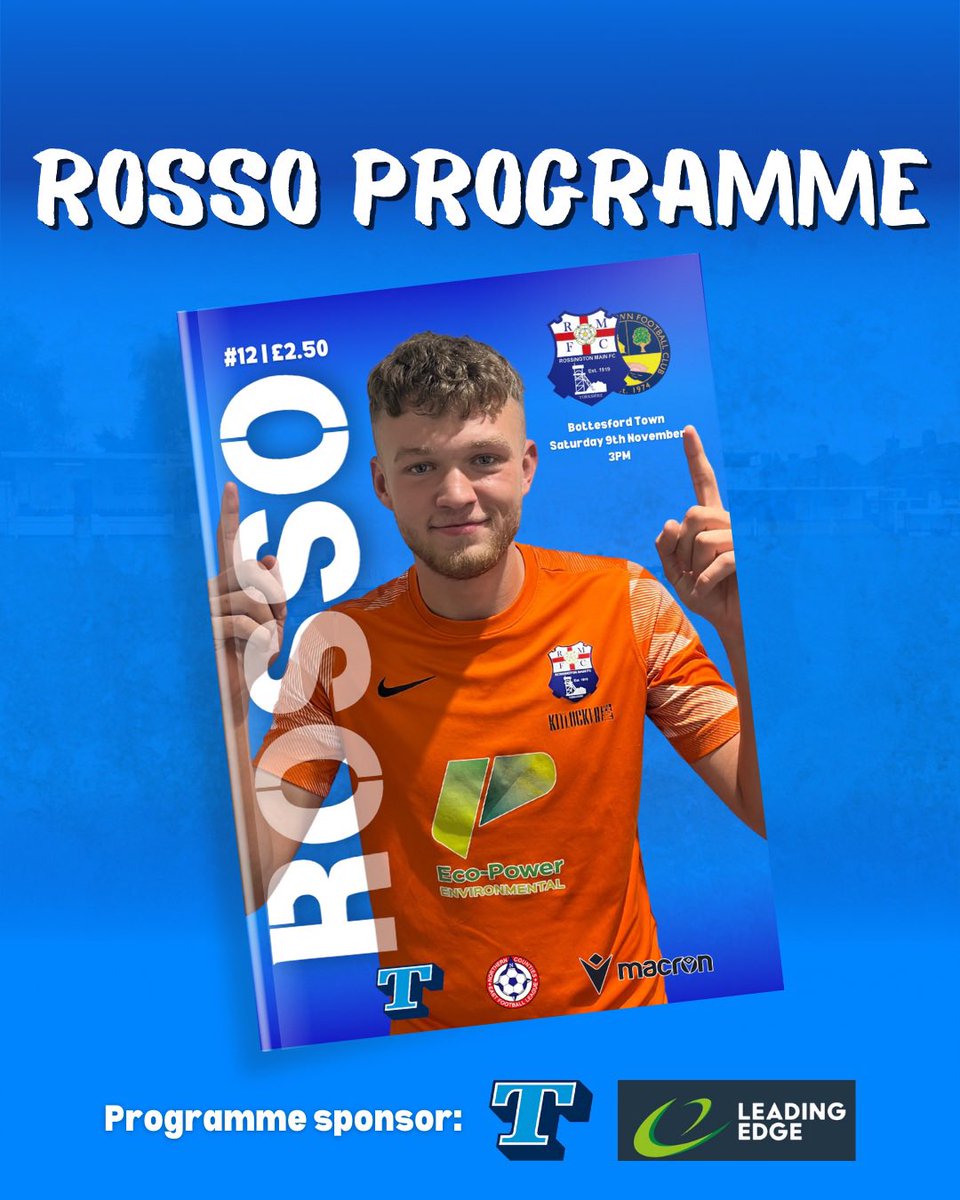 RMFC1919's tweet photo. Following last week’s sellout Issue, act fast on Saturday and secure your Issue 12 of our popular ROSSO programme for our @NCEL Premier game with @BottesfordTown. This weekend @ChesterfieldYth loanee goalkeeper @ShayBuxton features as the player in the spotlight.

#UpTheRosso https://t.co/v5AKi4zxBJ