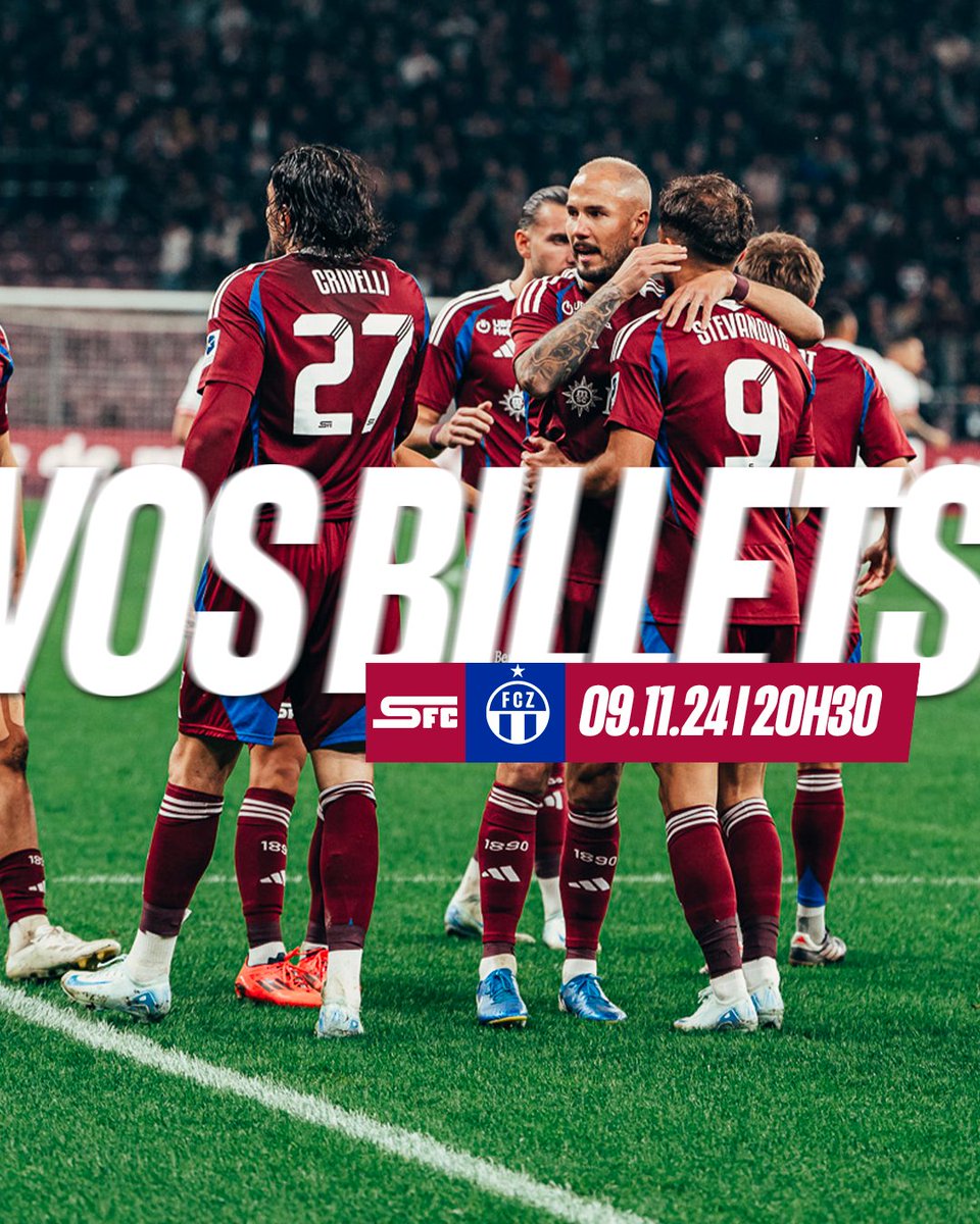 ServetteFC's tweet photo. 𝗢𝗻 𝗰𝗼𝗺𝗽𝘁𝗲 𝘀𝘂𝗿 𝘃𝗼𝘂𝘀 🔥

Servette reçoit le FC Zürich demain à 20h30 au Stade de Genève 💪

🎟Vos billets 👉 https://t.co/Mt76zFgBqj

#NotreVilleNotreClub https://t.co/DIzgIs76Hh