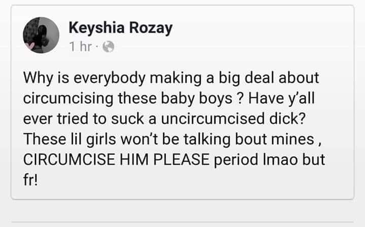 TheGuardianAn15's tweet image. I don't know what @NickJFuentes thought he was going to accomplish with his "Your body, my choice" post, but as an #intactivist, I'm finding the backlash rather delicious.
#circumcision #MyBodyMyChoice #IDidNotConsent #IAmNotThankful #SexCrime #BornPerfect #ChildAbuse #EndCGM