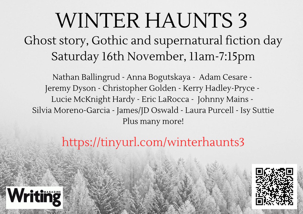 AlexDavis1981's tweet photo. One week to until we kick off for WINTER HAUNTS 2024 - can't wait to present this very exciting line-up of ghost story and Gothic fiction events! https://t.co/jmrNGQHDXt @writingmagazine @WritingEM @writingwestmids @WritersCentre @poetswritersinc @Writers_Artists https://t.co/wccO4RLwb3