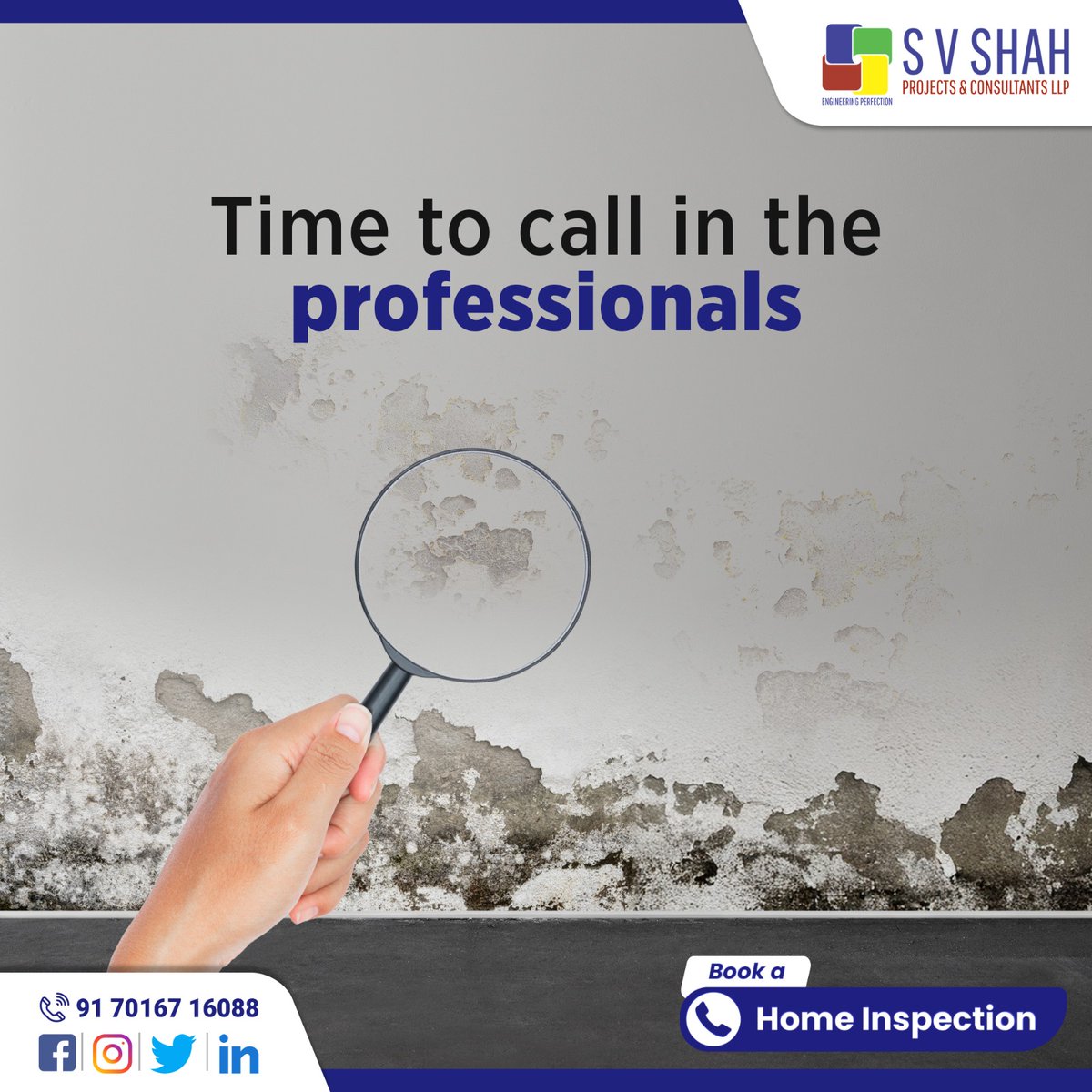SVShahProjects's tweet image. Noticing cracks, dampness, or other issues? It’s time to call in the experts. Book your home inspection today! 🏠💼

Call us on +91 70167 16088.

#ProfessionalInspection #SVShahProjects #SVShahProjectsandConsultants #seepageinspection #seepagesolution #HomeInspectionProcess