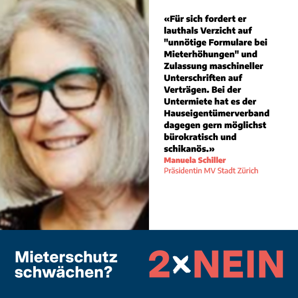 Unsere Vertrauensanwältin Manuela Schiller bringt es auf den Punkt. Darum: 2xNEIN am 24. November!
