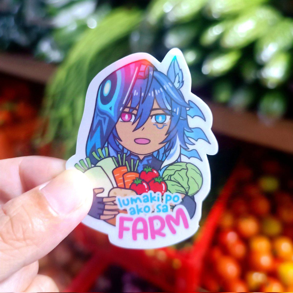 _blkhat's tweet photo. ✨NEW!✨
I snuck #Ororon among the veggies! 🍅 🥬 🥕 🥔
Ororon sticker is now available and I'm bringing him along at PARQAL Mall Parañaque tomorrow for those interested! 🤩
#fanmerchandise #Genshinlmpact #artph https://t.co/QdelaOzAyL