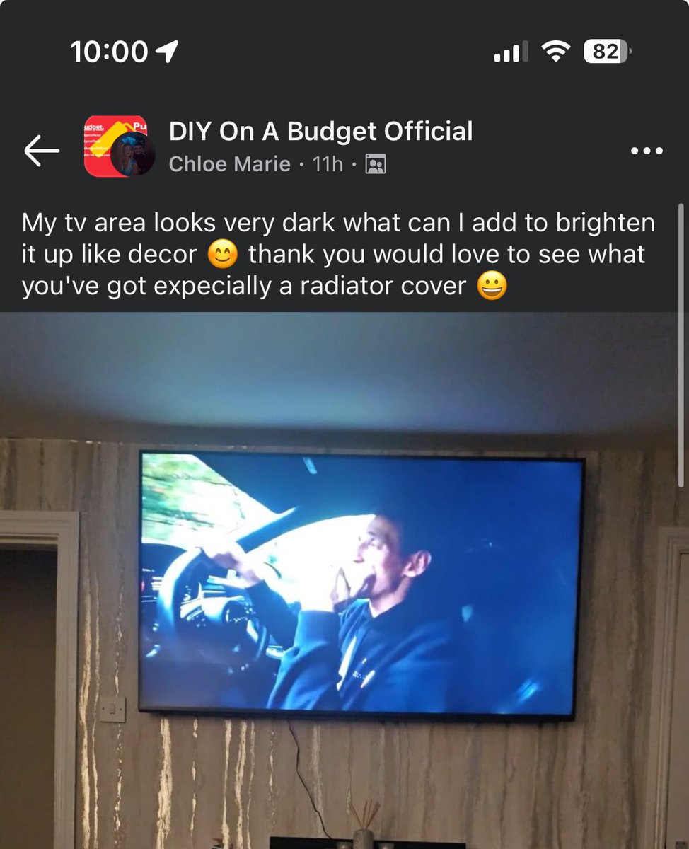 ravi5291's tweet photo. @cassell32 
Any ideas to brighten up the TV area? https://t.co/VBM59K4729