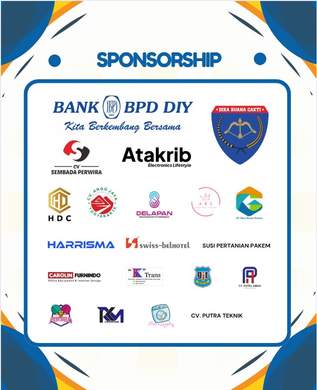 Terimakasih setinggi tingginya untuk para sponsor