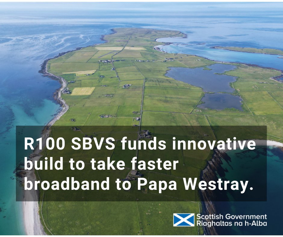 Residents on Papa Westray, <a href="/OrkneyCouncil/">Orkney Islands Council</a>, now have access to faster broadband thanks to #R100 SBVS and CloudNet.

In what’s thought to be a UK first, it's been delivered through drinking water pipes, bringing high-speed internet with minimal disruption.

digitalconnectivity.campaign.gov.scot/water-pipeline…