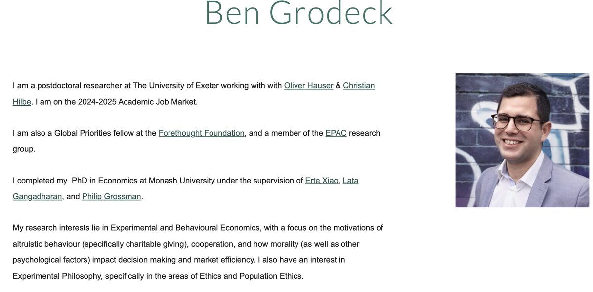 Excited to announce that I'm on the academic job market for 2024-2025! 

Looking forward to having the opportunity to talk about my JMP on 'Repugnant Markets' (first image), as well as my other research projects.  

Please don't hesitate to reach out if you want to know more!