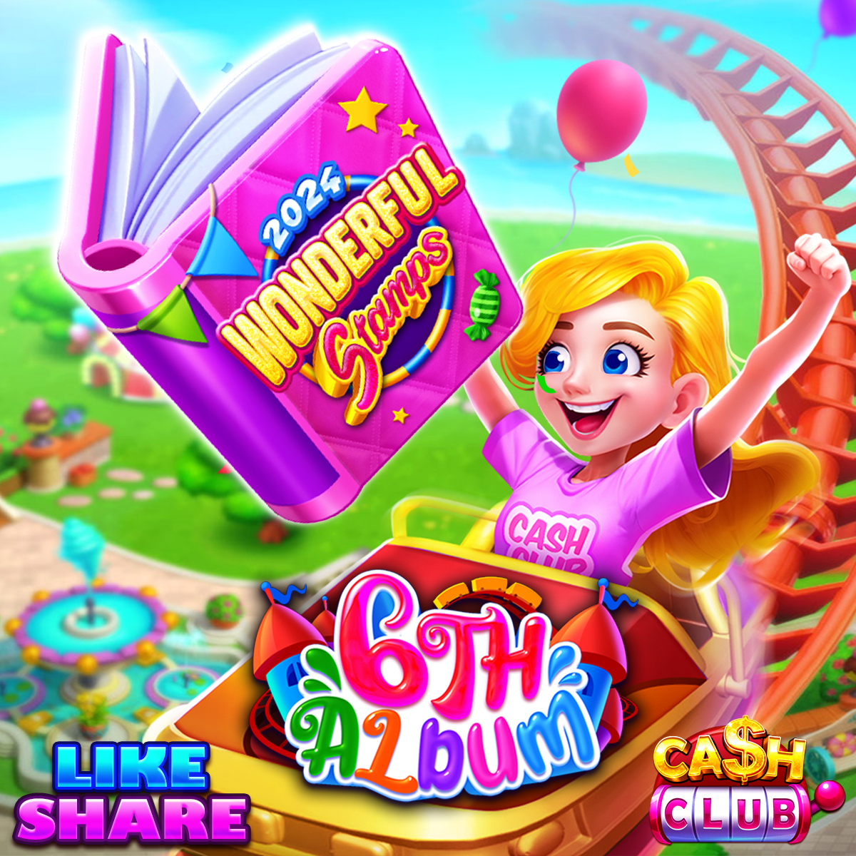 CashClubCasino's tweet photo. 🔚 The 5th stamp season is about to end📅
🎁 Step right up and get ready to rock with our newest album!
💰 Don't forget to use your shiny spins and take the free coins ->https://t.co/gzFwJvn3Ea
#CashClub #OnlineCasino #WinBig #ShareTheFun https://t.co/FjiYzPHshh