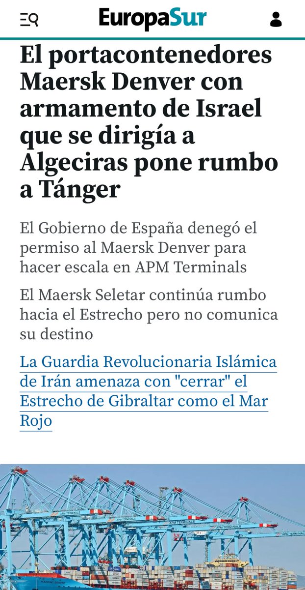 “Los estibadores de Algeciras no serán cómplices de la masacre en Gaza.” Habría sido un titular mucho más acertado.