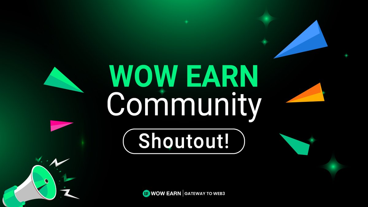WOWEARNENG's tweet photo. WOW EARN Community Shoutout! 📢
To our amazing community: you’re the amazing thing that makes WOW EARN so special!
Lets keep connecting, sharing tips, and growing with us in this awesome DeFi journey.
Here’s to more adventures and rewards together🥂! 🌐💬
#WOWFam #DeFiCommunity